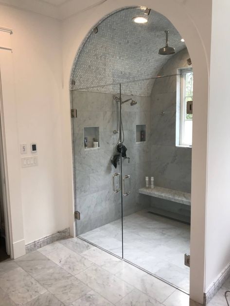 Glass Corner Shower, Framed Shower Door, Bathroom With Tub, Tub Enclosures, Glass Shower Doors Frameless, Frameless Shower Enclosures, Glass Shower Enclosures, Master Shower, Shower Enclosures