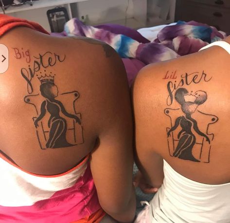 Cute Sister Tattoos, Women With Tattoos, Delicate Tattoos For Women, Cute Thigh Tattoos, Sister Tattoo Designs, Matching Friend Tattoos, Tattoo Placements, Matching Sister Tattoos, Cute Hand Tattoos