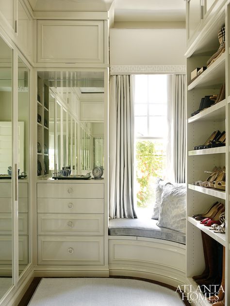 Atlanta Homes  Lifestyles - closets - ivory closet, ivory built in closet, built in closet dresser, closet dresser drawers, built in dresse... A Walk In Closet, Dressing Room Closet, Casa Vintage, Dream Closets, Atlanta Homes, غرفة ملابس, Room Closet, Closet Inspiration, Closet Designs