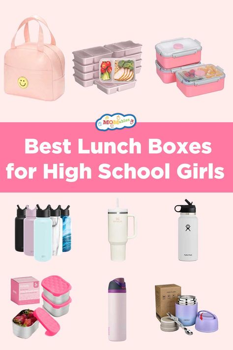 Teenage Girl Approved Lunch Boxes | MOMables Lunch Boxes For High School, Teen Lunch Box Ideas, Lunch Boxes For Teens, Healthy Packed Lunches, Lunch Items, Hot Lunch, Lunch Box Containers, Lunch Kit, Cool Lunch Boxes