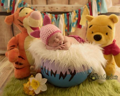 Winnie the Pooh newborn sessions. Photo done by Connie's creations photography Foto Newborn, Winnie The Pooh Nursery, Pregnancy Info, Baby Pictures Newborn, Baby Sleep Problems, Newborn Baby Photography, Newborn Photoshoot, Newborn Pictures, Baby Photoshoot