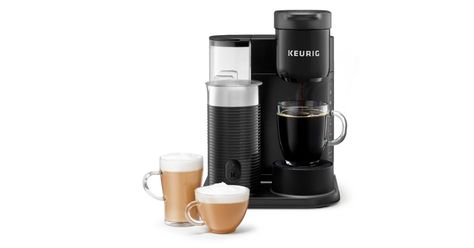 Keurig Machine, Frother Recipes, How To Make A Latte, How To Make Ice Coffee, Keurig Coffee Makers, Coffee Shot, Keurig Coffee, Chai Tea Latte, Caramel Latte