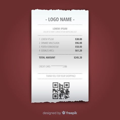 Receipt template collection with realist... | Free Vector #Freepik #freevector #receipt-paper #cash-receipt #store-receipt #receipt Receipt Design, Credit Card Design, Invoice Design, Receipt Template, Isometric Design, New Photo Download, Graphic Design Fonts, Graphic Editing, Flat Illustration