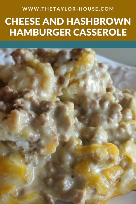 Casserole Freezer Meals, Best Hamburger Casserole Recipes, Hashbrown Casserole Easy, Hamburger And Potatoes, Hashbrown Casserole Recipe, Hamburger Casseroles Recipes, Perfect Pantry, Casserole Easy, Hamburger Casserole