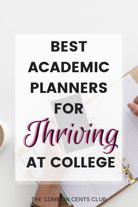 7 Best Planners for College Students in 2019 - Stylish & Budget-Friendly Erin Condren Academic Planner, College Guy Gifts, Best Weekly Planner, Planners For College Students, College Planning, College Money, College Classes, Passion Planner, Academic Planner