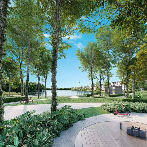 Sejati Lakeside 2 | Wellness Inspired Lakeside Living Lakeside House, Sales Gallery, Lakeside Park, Pedestrian Walkway, Lakeside Living, Wheelchair Friendly, Safe Neighborhood, Putrajaya, Side Garden