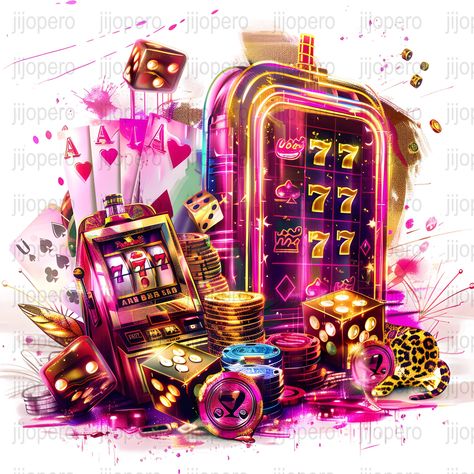 Dice Illustration, Slot Png, Casino Design, Free Casino Slot Games, Play Slots Online, Illustration Colorful, Paper File, Slot Machines, Create Digital Product