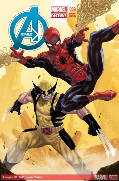 AVENGERS (2012) #3 (BROOKS VARIANT) Mark Brooks, Avengers 2012, Spectacular Spider Man, Wolverine Marvel, Dc Comics Superheroes, Marvel Comics Art, Spiderman Art, Superhero Comic, Marvel Dc Comics