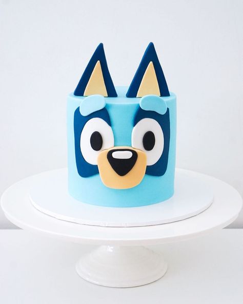 Eva Lee on Instagram: “First cake of 2020 and it’s a Bluey cake! I’ve had a couple of people asking me about this cake so I’m thinking we’re gonna be seeing more…” Bingo Cake, Boys First Birthday Cake, Cake Templates, Festa Harry Potter, Kids Party Food, Birthday Template, Boy Birthday Cake, First Birthday Cakes, Birthday Cake Kids