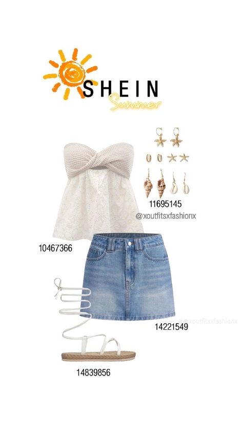 Shein Id, Shein Codes, Outfit Shein, Shein Fits, Shein Finds, Outfit Inspo Summer, Stylish Summer Outfits, Shein Outfits, Looks Party