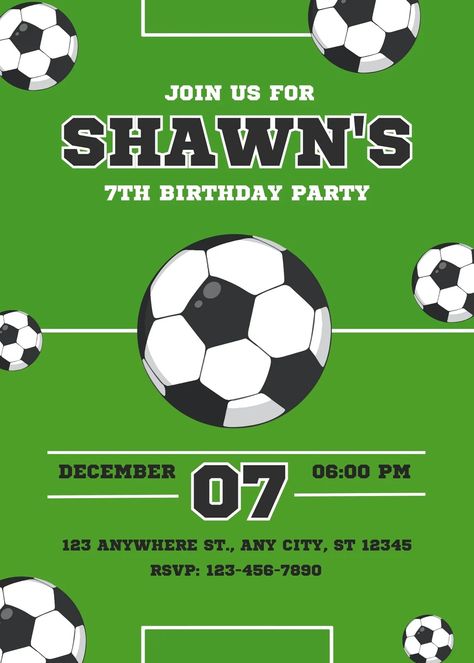 Шаблони Football Birthday Party Invitations, Soccer Birthday Invitation, Soccer Birthday Party, Football Party Invitations, Football Birthday Invitations, Football Invitations, Soccer Birthday Parties, Sports Theme Birthday, Sports Birthday Party