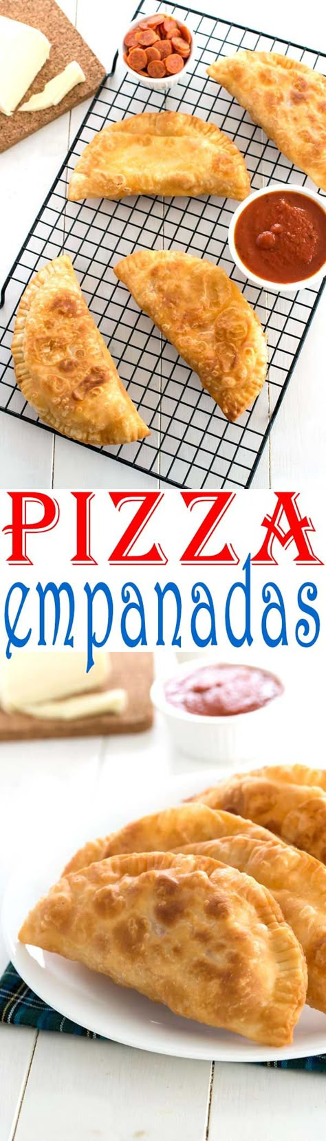 Pizza Empanadas (Empanadillas de Pizza) | Kitchen Gidget Pizza Empanadas Recipe, Asian Food Appetizers, Pizza Empanadas, Easy Empanadas Recipe, Pepperoni And Cheese, Empanadas Dough, Boricua Recipes, Pizza Kitchen, Flatbread Recipes