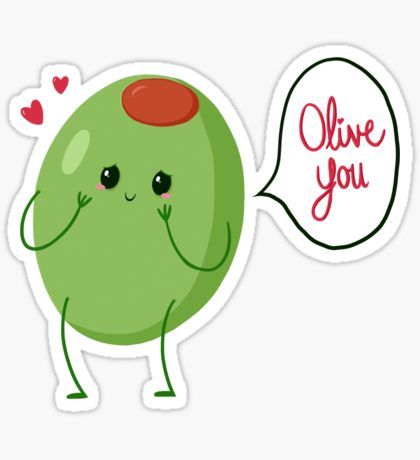 Olive Cartoon, Sticker Challenge, Display Wall Design, Easy Valentine Crafts, Food Stickers, Stickers For Sale, Kawaii Stickers, Simple Valentine, Birthday Cards Diy