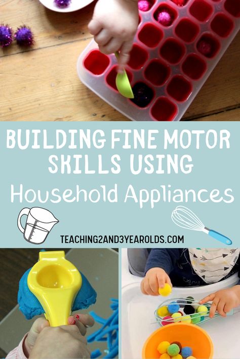 Utilize your household utensils to to build fine motor skills development using this compilation of activities. Great busy activities for toddlers and preschoolers! #finemotor #toddler #preschool #home #parents #skills #homeschool #age2 #age3 #teaching2and3yearolds Toddler Skills, Toddler Fine Motor Activities, Preschool Fine Motor Activities, Busy Activities, Fine Motor Activities For Kids, Occupational Therapy Activities, Preschool Fine Motor, Fine Motor Skills Development, Fine Motor Skills Activities