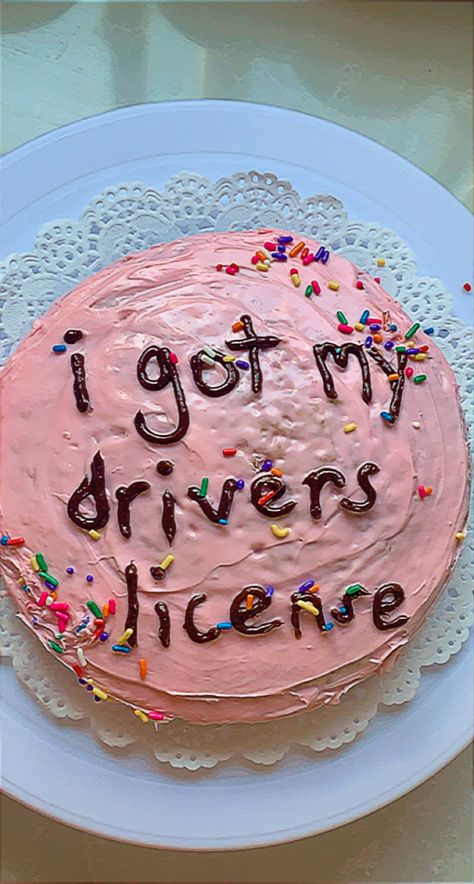 Getting My License, 18th Birthday Cake Quotes, Edgy Birthday Cake, New Driver Cake, Driver License Cake, Driving License Cake, 18th Birthday Cake Funny, Funny Cakes For Friends, Getting License