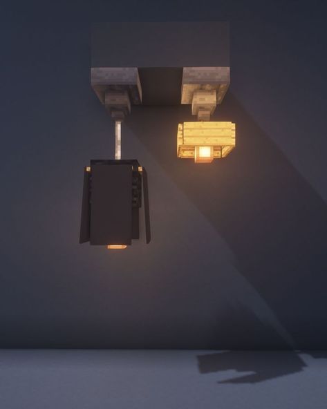 Minecraft Medieval Street, Street Lamp Modern, Villager Statue, Minecraft Light Ideas, Minecraft Street Lamp, Lamp Minecraft, Street Lamp Design, Minecraft Mini Builds, Minecraft Lamp