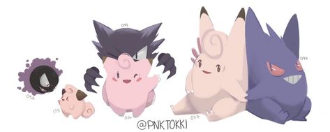 Pokémon Gengar x clefable Gengar And Clefable, Pop Culture References, Sonic The Hedgehog, Fangirl, Pop Culture, Pikachu, Pokemon, Deviantart, Fictional Characters