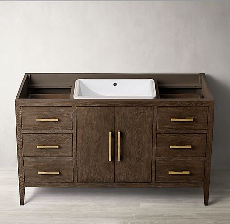 French Contemporary Single Extra-Wide Vanity Base Vanity Base, Double Vanity, Single Vanity, Bathroom Vanity, Vanity, Mac, Bath, Van, Design