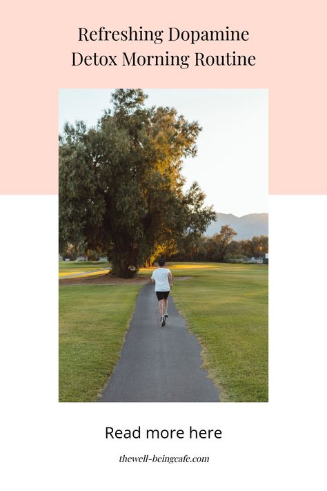 Person walking on a park path surrounded by grass and trees during sunrise. Low Dopamine Morning Routine, Low Dopamine, Dopamine Detox, Morning Routine Ideas, Routine Ideas, Wellness Trends, Reward System, Positive Psychology, A Fresh Start