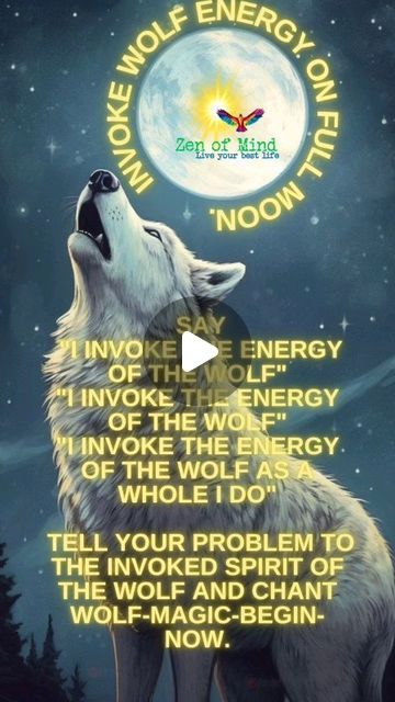 Full Moon 🌝🌕Ritual with Wolf 🐺Invocation 🤩 Full Moon Tonight, Moon Ritual, Full Moon Ritual, Wolf Moon, Full Moon, Ritual, Zen, Moon, On Instagram