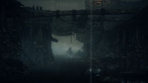 Fishing Hamlet Fishing Hamlet Bloodborne, Bloodborne Fishing Hamlet, Fishing Hamlet, Acnh Castle, Stormy Waters, Beneath The Sea, Fantasy Concept, Bloodborne, Fantasy Concept Art