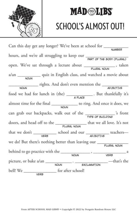 Making A Podcast, Kids Mad Libs, Funny Mad Libs, Mad Lips, Christmas Mad Libs, Mood Board Layout, After School Activity, Teen Sleepover Ideas, Writing Interventions