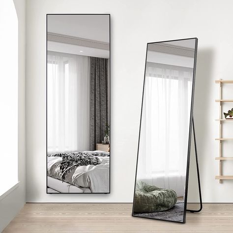 FULL LENGTH MIRROR - long and big enough for you to sweep your entire figure from head to toe while getting ready. Add a more functional and decorative touch to room, Big Mirror In Bedroom, Stand Up Mirror, Mirror For Bedroom, Long Mirror, Full Length Mirrors, Floor Standing Mirror, Full Length Floor Mirror, Big Mirror, Full Body Mirror