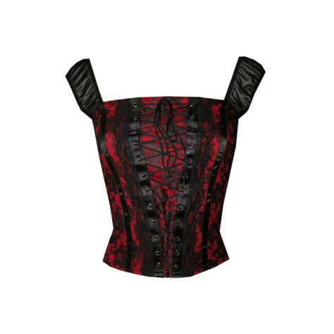 red rabbit fashion - Burleska Couture Top Lucy Lace Black-Red ❤ liked on Polyvore featuring tops, corsets, shirts, black, red, red corset top, corsette tops, corset shirts, lace corset top and red shirt Red And Black Corset Top, Corsette Tops, Red Lace Shirt, Rabbit Fashion, Lacy Shirt, Vampire Outfit, Red And Black Corset, Red Corset Top, Emo Outfit