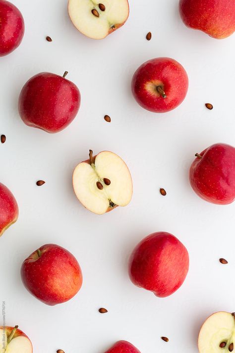 Fruit Collage, Apple Packaging, Andy Warhol Flowers, Apples Photography, Apple Background, Apple Photo, Aesthetic Objects, Fruit Packaging, Black Royalty