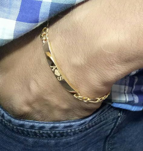 Bracelet For Man Gold, Kadiyam For Men Gold With Name, Gents Bracelets Gold Design, Bracelet Ideas For Men Gold, Chandi Breslet For Men, Gold Gift For Men, Gents Bracelet Gold Mens Fashion, Braslet Gold For Men Latest, Jents Braslet Gold