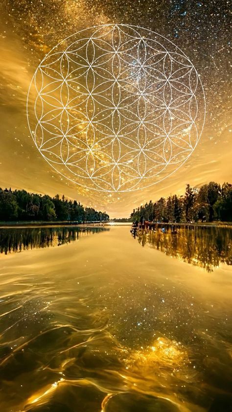 Flower Healing Room, Sacred Geometry Symbols, Sky Light, Hd Wallpaper Iphone, Sacred Symbols, Geometry Art, Flower Of Life, Spiritual Art, Art Therapy