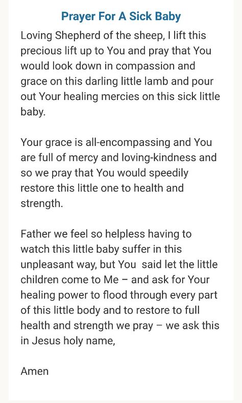 Prayers For Healing Sick Kids, Sick Child Quotes Mothers, Sick Baby Quotes, Prayer For Sick Child, Prayers For Sick Child, Baby Prayers, Sick Quotes, Family Prayers, Prayer For The Sick