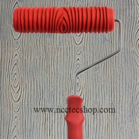 7'' inch wood grain paint roller | 180mm Woodgrain painting ... Stencil Walls, Patterned Paint Rollers, Emboss Painting, Painted Wood Floors, Wall Painting Techniques, Roller Design, Diy Wall Painting, Faux Painting, Flooring Ideas