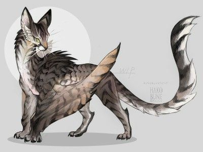 Winged Animals, Mythological Monsters, Hybrid Cat, Mythological Animals, Dragon Cat, Mythical Creatures Fantasy, Mystical Animals, Warrior Cats Art, Mythical Animal