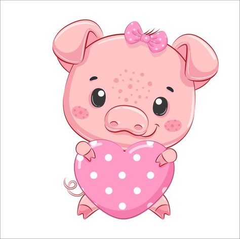 Kids Pig Costume, Cartoon Baby Animals, Rosé Cartoon, Happy Birthday Animals, Pig Clipart, Pig Wallpaper, Pig Illustration, Baby Art Projects, Acrylic Painting Diy