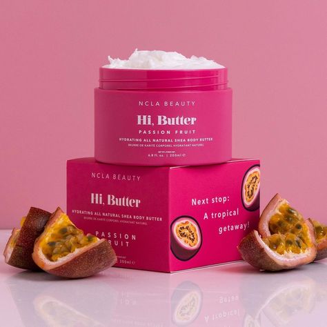 Keep that dry skin off during the fall season with @nclabeauty body butter in passionfruit. Ncla Beauty, Natural Body Butter, Fruit Peel, Firm Skin, Exfoliating Body Scrub, Shea Body Butter, Benzoic Acid, Theobroma Cacao, Organic Shea Butter