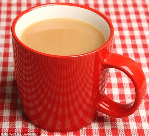 Tea from a red mug tastes sweeter than the same drink that's been poured into a blue or white mug, according to scientist Dr Stuart Farrimond Good Morning Tea, Perfect Cup Of Tea, Coffee Health Benefits, Coffee Pictures, Red Tea, Cooking Lessons, Tea Drinkers, The Factory, Morning Tea