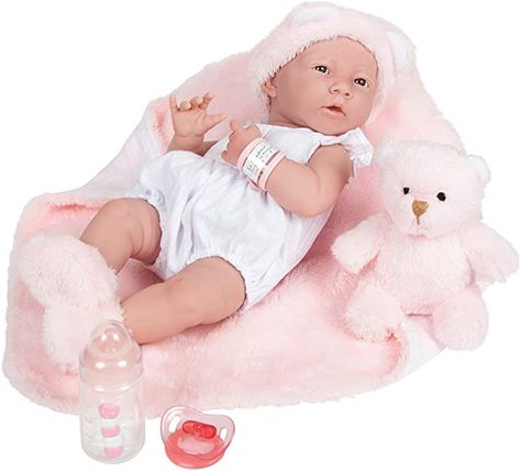 Boy Baby Doll, Baby Doll Set, Real Baby Dolls, Real Life Baby Dolls, Anne Geddes, Adorable Newborn, Newborn Baby Dolls, Reborn Baby Doll, Pink Blanket