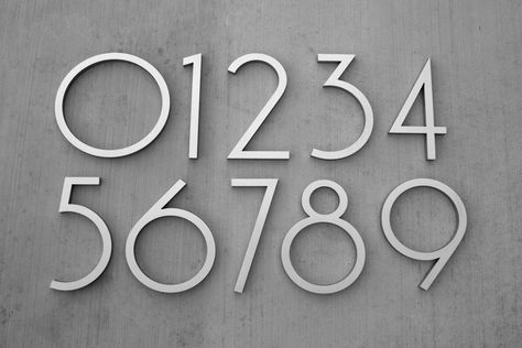 AmazonSmile : Modern House Number Aluminum Contemporary Font Number Five "5" 6 inch : Address Plaques : Patio, Lawn & Garden Car Moodboard, Number Font Styles, Contemporary House Numbers, Exterior Wall Art, House Numbers Diy, Art Deco Ideas, Sign Fonts, Number Fonts, Contemporary Fonts