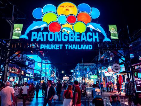 Thailand Nightlife, Boat Bar, Thai Travel, Patong Beach, Luxury Villa Rentals, Phuket Thailand, Luxury Villas, Gap Year, Rooftop Bar