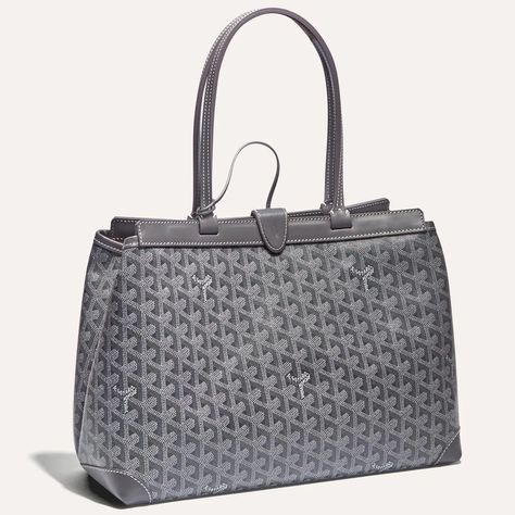 Goyard Bellechasse Biaude PM Bag in Grey - Meghan Markle's Handbags - Meghan's Fashion Bellechasse Goyard, Goyard Bellechasse, Goyard Bag, Meghan Markle, Handbags, Grey, Travel, Quick Saves, Art