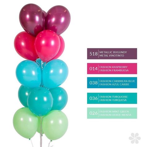 Balloon Colors, Balloon Ideas, Color Samples, Event Planning, Bouquets, Color Palette, Arch, Balloons, Party Supplies