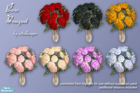 Converted from Nightlife date reward. Now can be used as decorative object. Includes additional recolors. No expansion pack required. In memory of Savannah.  Found in TSR Category 'Objects' Sims 2 Wedding Cc, Sims 4 Roses, The Sims 4 Pack, Sims 4 Wedding Dress, Flower Boquet, Sims 4 Cc Kids Clothing, Sims Free Play, Pelo Sims, Sims 4 Cc Skin