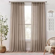 Taupe Curtains Living Room, Taupe Curtains, English Decor, Window Drapes, Linen Curtains, Sheer Curtain, Curtains Living Room, Bedroom Living Room, Guest Room