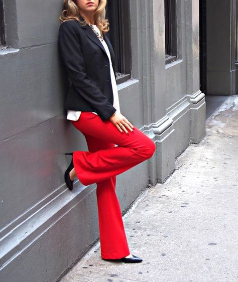 untucked shirt with suit women | The Classy Cubicle: Boston Love Gorjana Rings, Red Theory, Classy Cubicle, Nails Essie, Work Wear Office, Business Professional Outfits, Corporate Attire, Boston Marathon, Fashion Business Casual