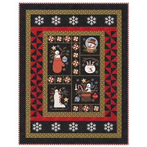 Christmas Motifs, Fun Quilt, Nostalgic Christmas, Primitive Design, Wool Applique Patterns, Flannel Quilts, Keepsake Quilting, Maywood Studios, Star Quilt Patterns