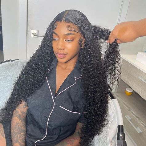 30inch Deep Wave Wig, 30 Inch Curly Wig, 30 Inch Deep Wave Wig, Exotic Wigs, Prom 23, Pink Bob, Deep Wave Wig, Braids Wigs, Hairstyle Inspo