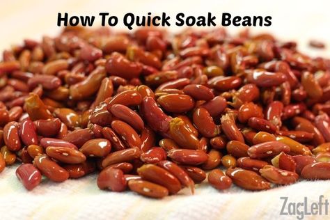 An easy way to quick soak beans instead of soaking them overnight. Quick Soak Beans, Soak Beans, How To Soak Beans, Cooking Dried Beans, How To Cook Beans, The Road Less Traveled, Road Less Traveled, How To Cook Rice, Food And Travel