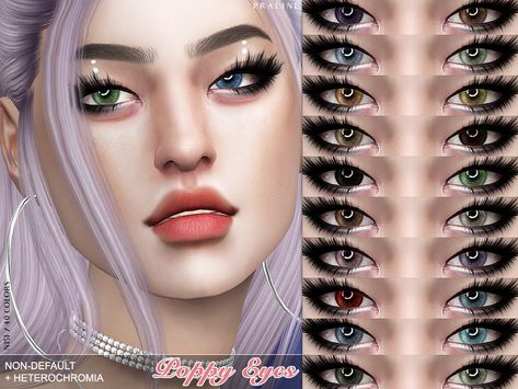 Eyes in 40 colors, appears at the eye color category, heterochromia version can be found under facepaint. For female and male sims, from toddler-elder. Found in TSR Category 'Sims 4 Eye Colors' Heterochromia Cc Sims 4, Sims 4 Cc Clothes Female Makeup, Sims 4 Cc Heterochromia Eyes, Sims 4 Heterochromia Eyes, Sims 4 Cc Makeup Eyes, Cc Eyes, Cc Skin, Male Sims, Sims 4 Cc Eyes