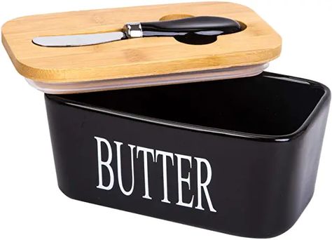 Amazon.ca : butter dish Butter Container, Butter Storage, Butter Block, Kitchen Storage Containers, Butter Knife, Kitchen Baking, East West, Natural Style, Better Homes And Gardens